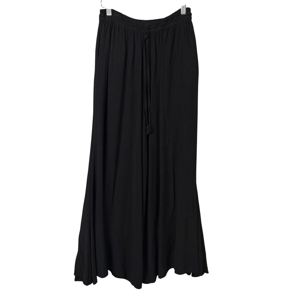 Holy Clothing Flowy Wide Leg Pants Size L Tie Waist